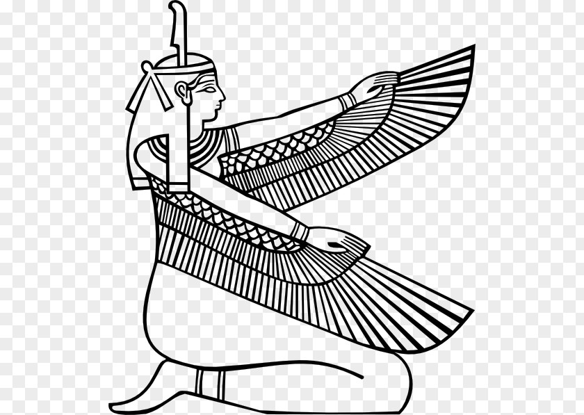 Egyptian Pharaoh Ancient Egypt Coloring Book Maat Goddess PNG