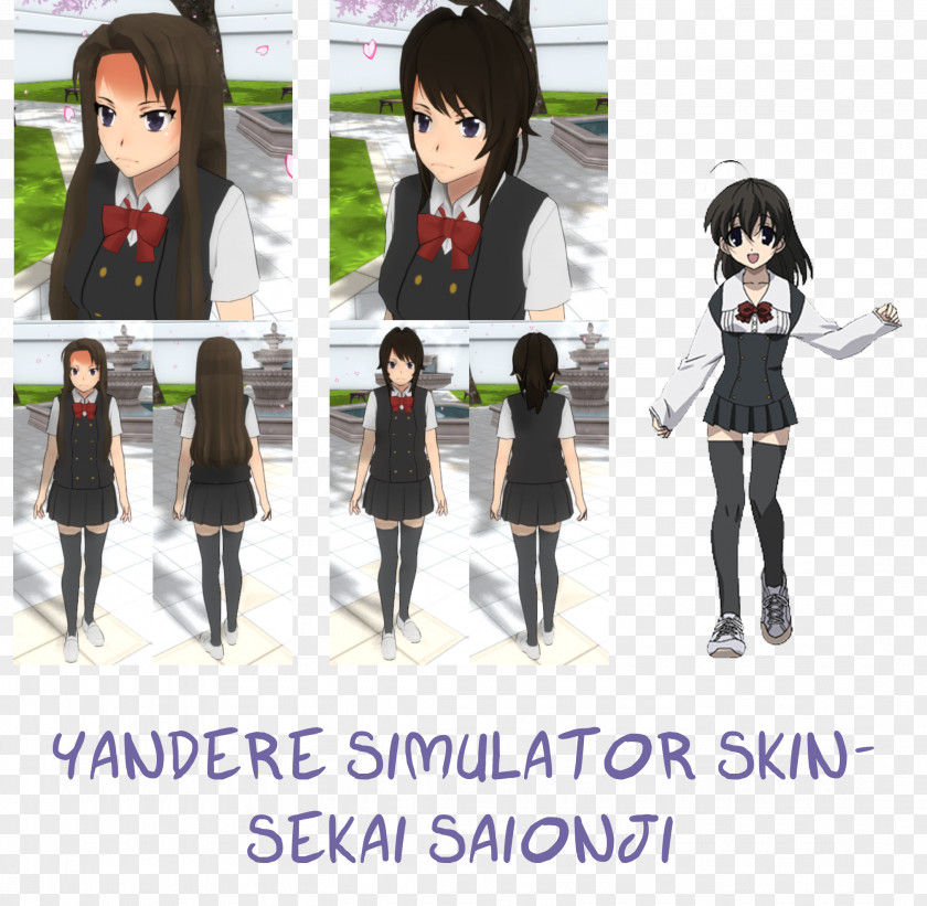 Ibuki Sekai Saionji Kotonoha Katsura School Days Yandere Simulator Yuno Gasai PNG