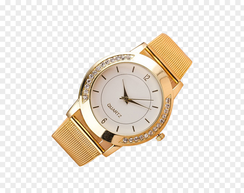 Quartz Watches Clock Analog Watch Gold PNG