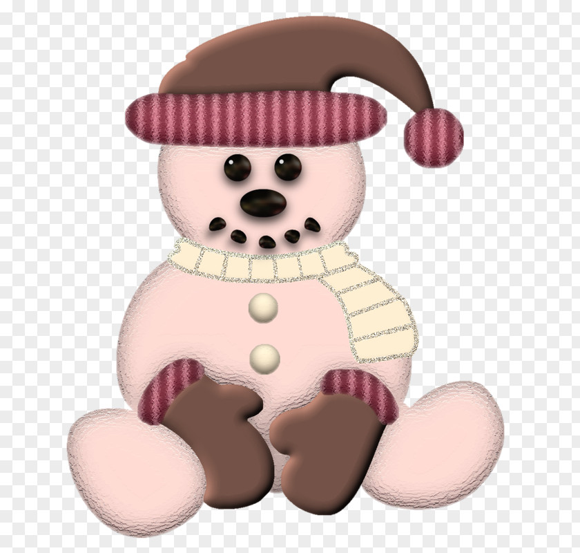 Toy Bear Snowman Christmas Clip Art PNG