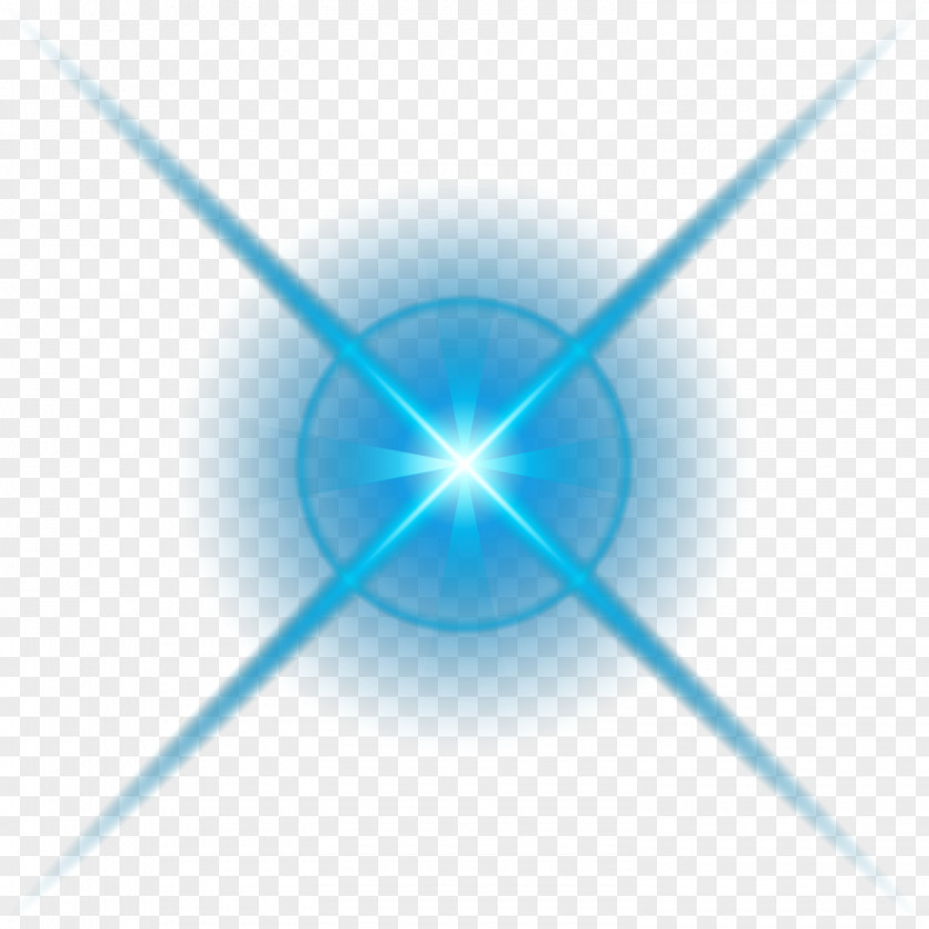Blue Decorative Light Effect Material PNG