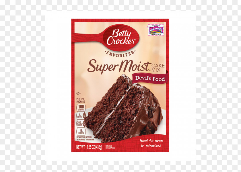 Cake Devil's Food Baking Mix Betty Crocker Angel PNG