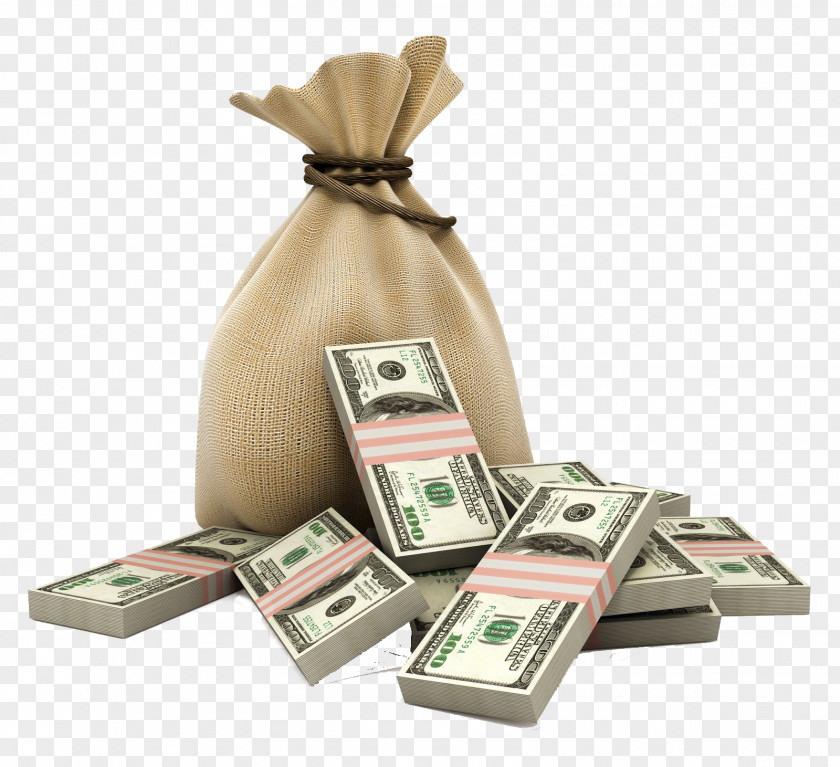 Cash Dollar Purse Money Bag Currency Coin Loan PNG