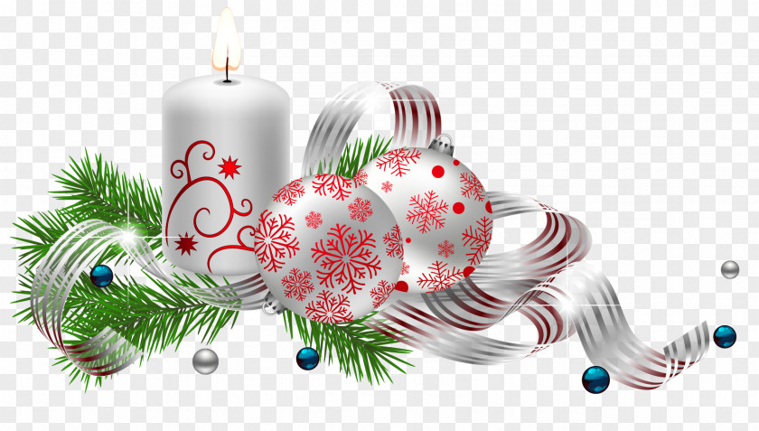 Transparent Christmas Decoration With Candles Picture Tree Ornament PNG