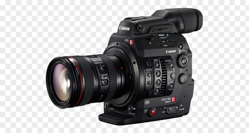 Camera Canon EF Lens Mount EOS C300 Mark II PNG