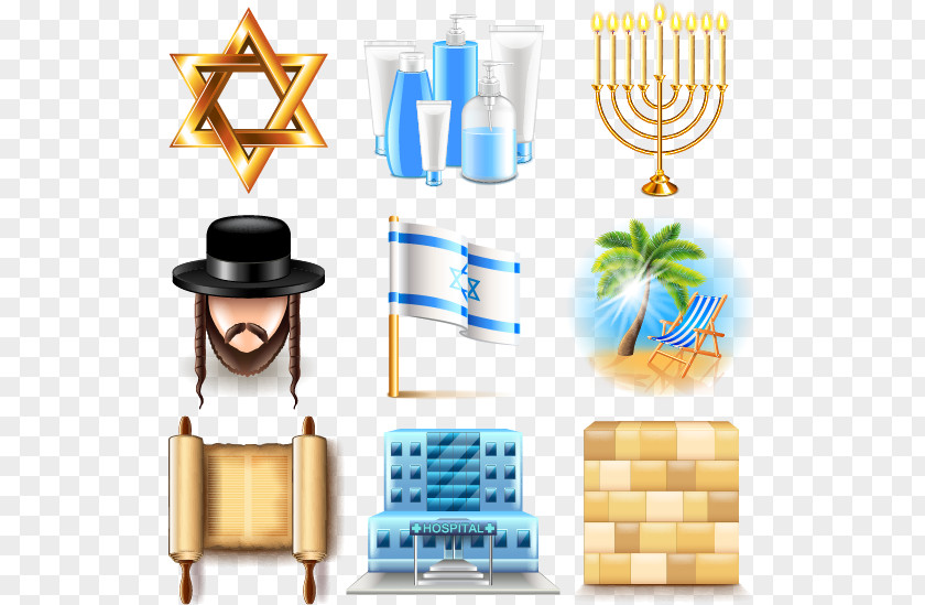 Countries With National Flags Icon Vector Material Characteristics, Judaism Royalty-free PNG