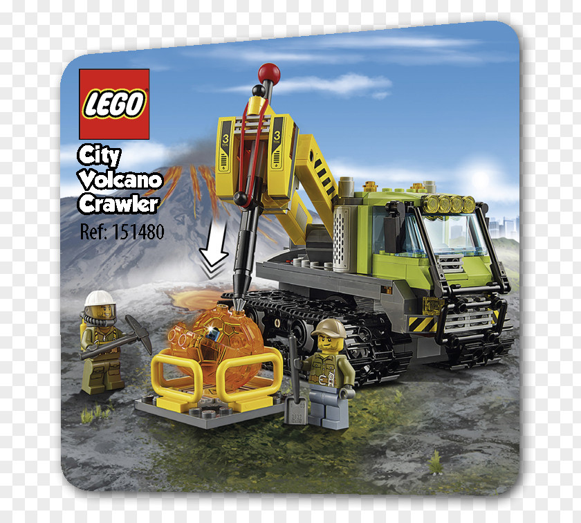 Lego City LEGO 60122 Volcano Crawler Explorers PNG