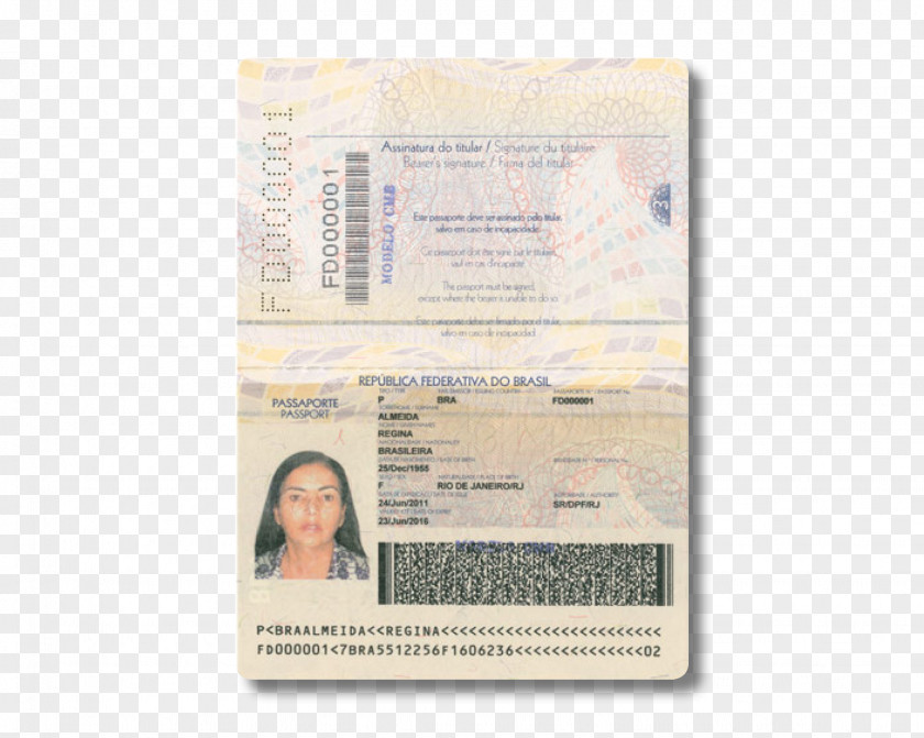 Passport United States Brazilian PNG