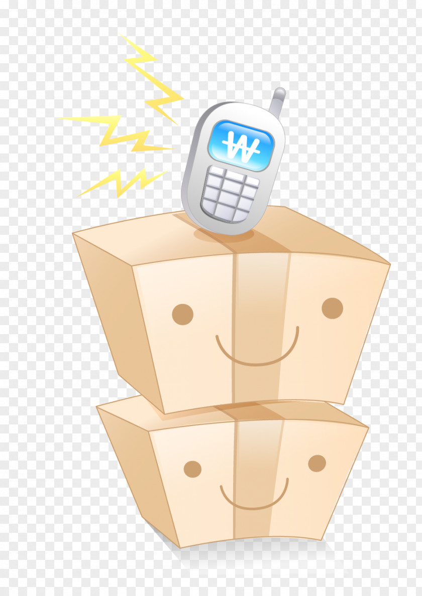 Phone Box Vector Material Cartoon Icon PNG