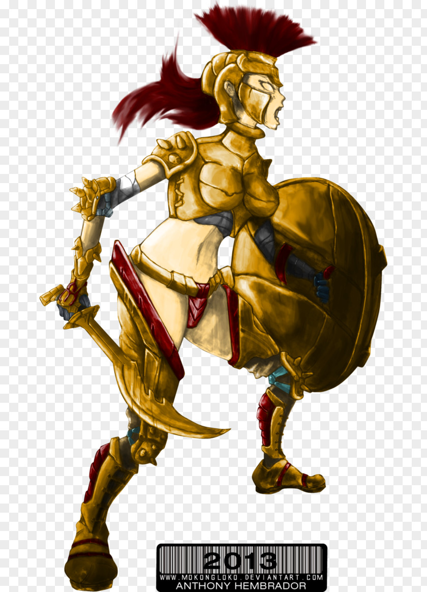 Spartan Warrior Knight Armour Cartoon Legendary Creature PNG