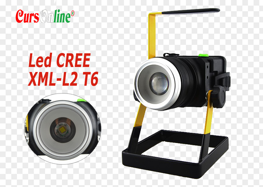 Cree Led Floodlight Light-emitting Diode Flashlight AC Adapter Inc. PNG