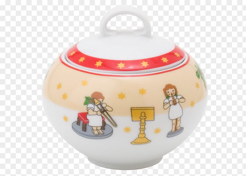 Pourable Sugar Container Bowl Kahla Aronda Erzgebirge Porcelain Tableware PNG
