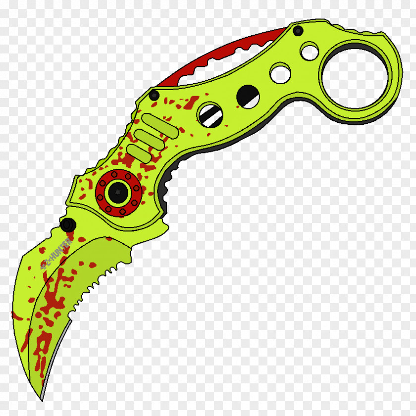 Knife Karambit Weapon Pixel Art PNG