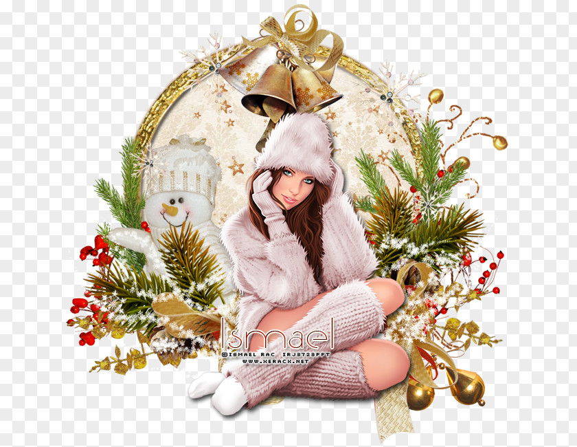 Warm Winter Christmas Ornament Tree PNG
