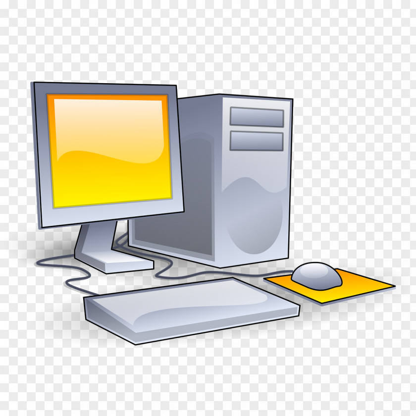 Cartoon Computer Laptop Desktop Clip Art PNG
