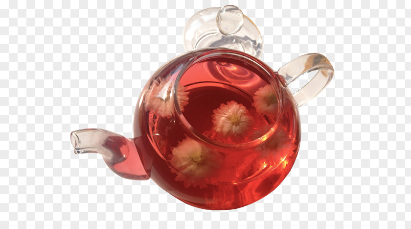 Glass Christmas Ornament Teapot Fruit PNG