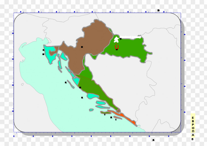 Map Croatia Vector PNG