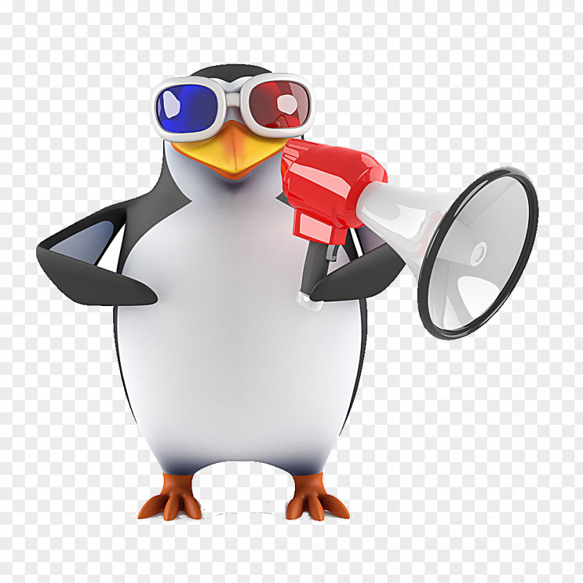 Megaphone Penguin Stock Photography Royalty-free 3D Computer Graphics Clip Art PNG