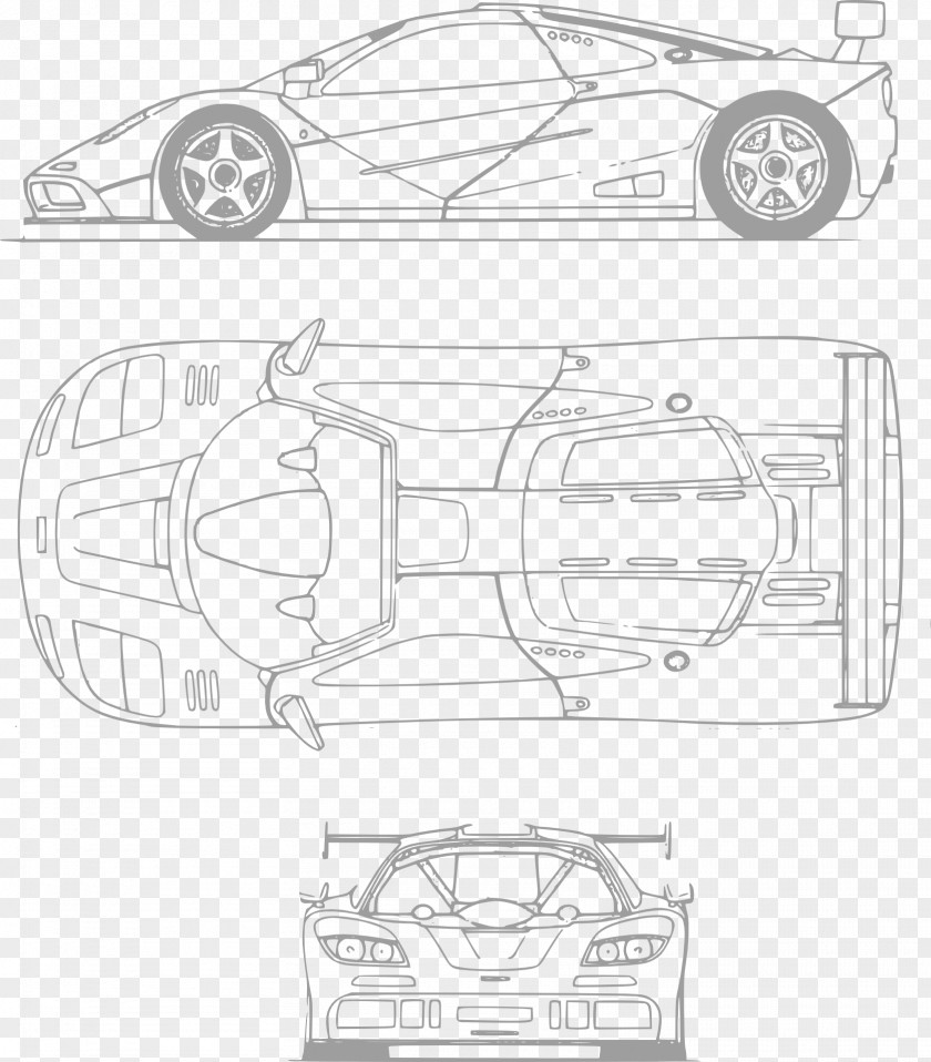 Sports Car Ferrari 330 Blueprint PNG