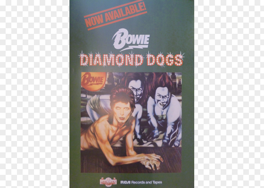 Promotional Poster Diamond Dogs Tour Album Sweet Thing Phonograph Record PNG