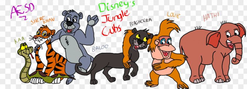 The Jungle Book Shere Khan Baloo Mowgli Walt Disney Company PNG