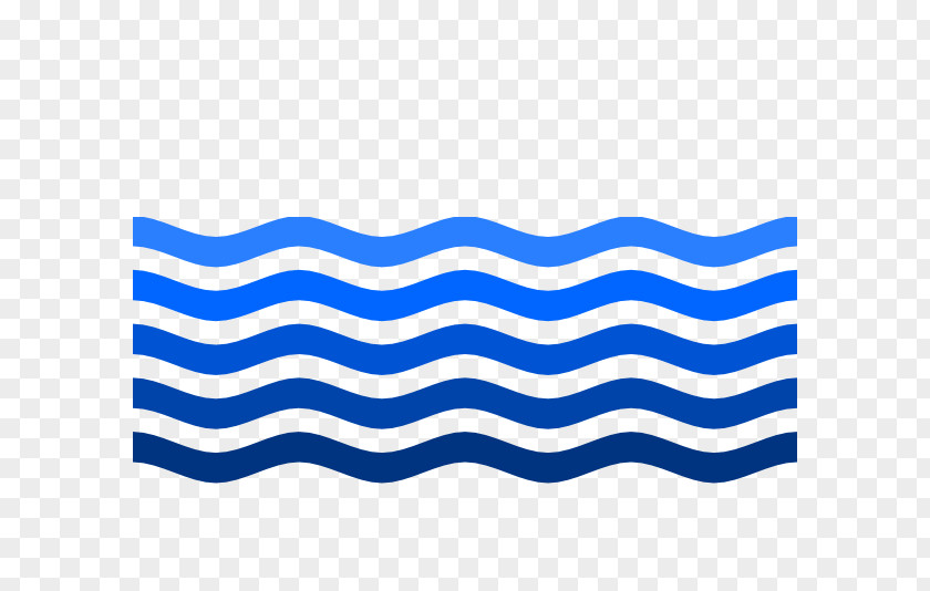 Water Wave Electric Blue Aqua Teal Cobalt PNG