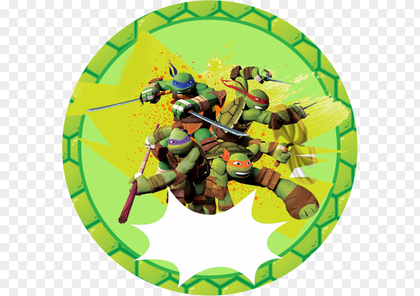 Cupcake Frame Teenage Mutant Ninja Turtles Label PNG