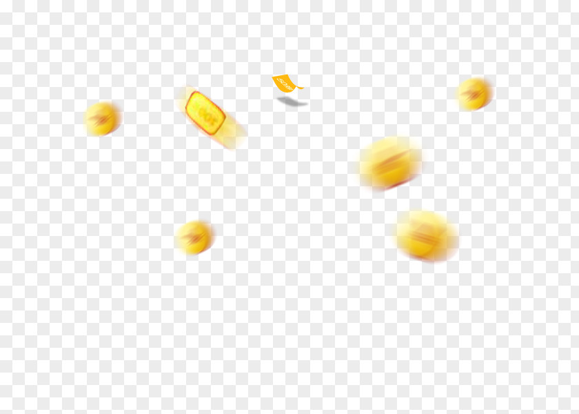 Floating Gold Coin PNG