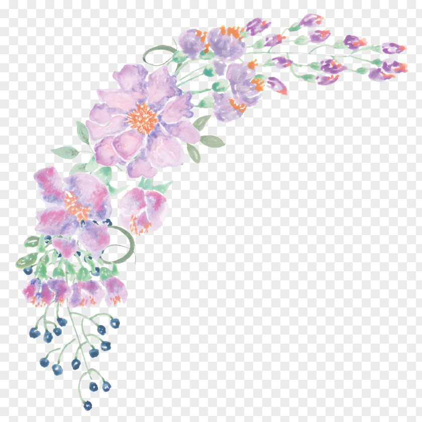 HD Watercolor Flowers Floral Design Watercolour Painting PNG