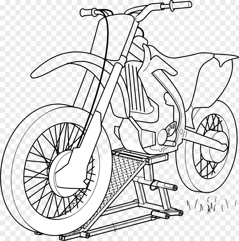 Motorcycle Sprockets Cliparts Car Coloring Book Illustration PNG