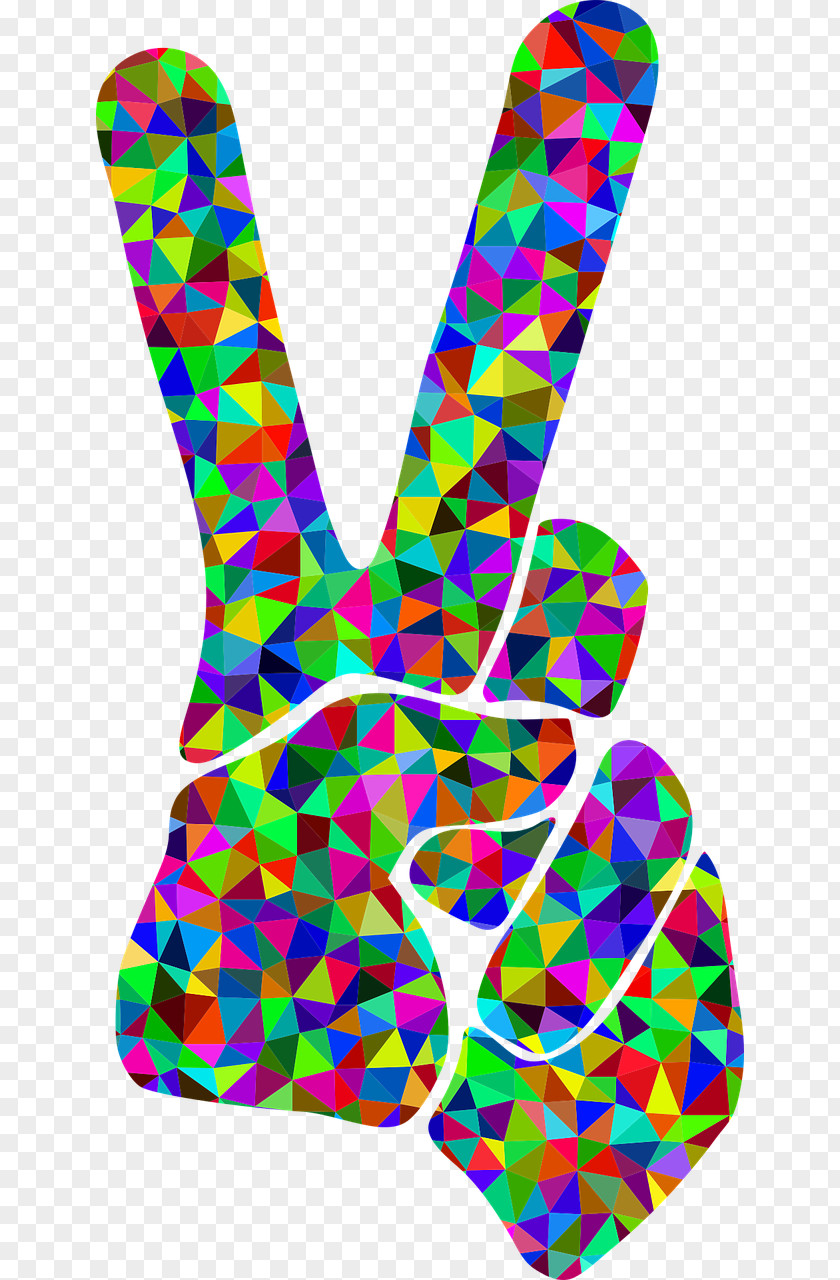 Silhouette V Sign Finger Peace Symbols Clip Art PNG
