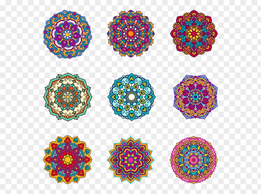 Color Ball Design Mandala Ornament Islamic Geometric Patterns Illustration PNG