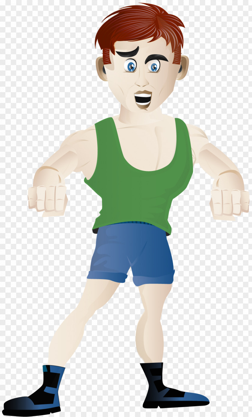 Health Physical Fitness Cartoon Man Weight Loss PNG