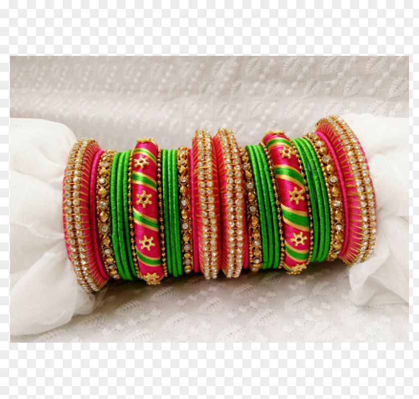 Payal Bangle Bracelet Magenta PNG