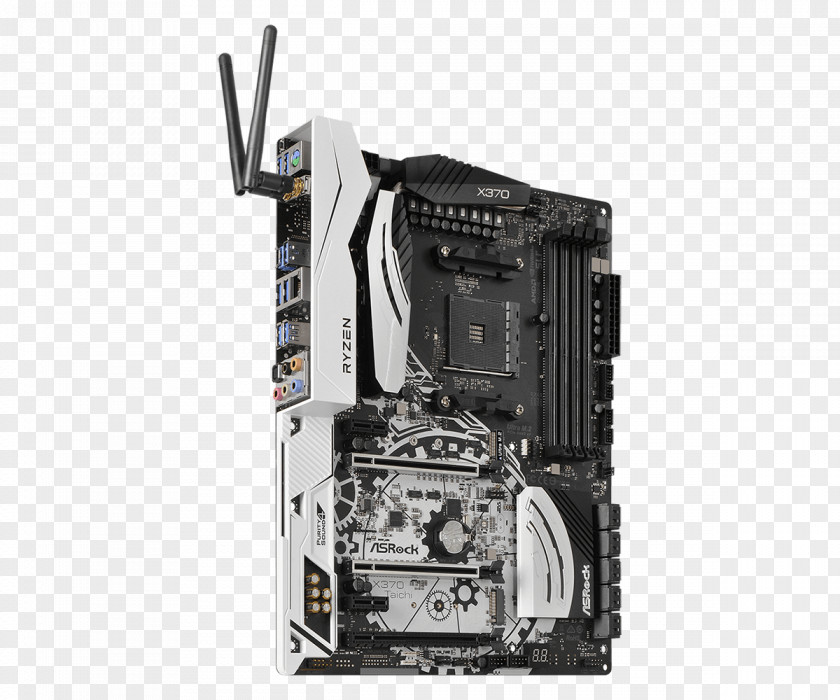 Socket AM4 Motherboard ATX ASRock X370 Taichi PNG