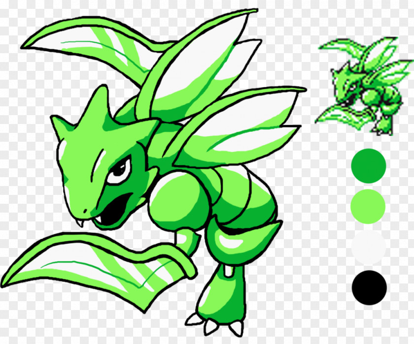 Sprite Pokémon Red And Blue Yellow FireRed LeafGreen Scyther PNG