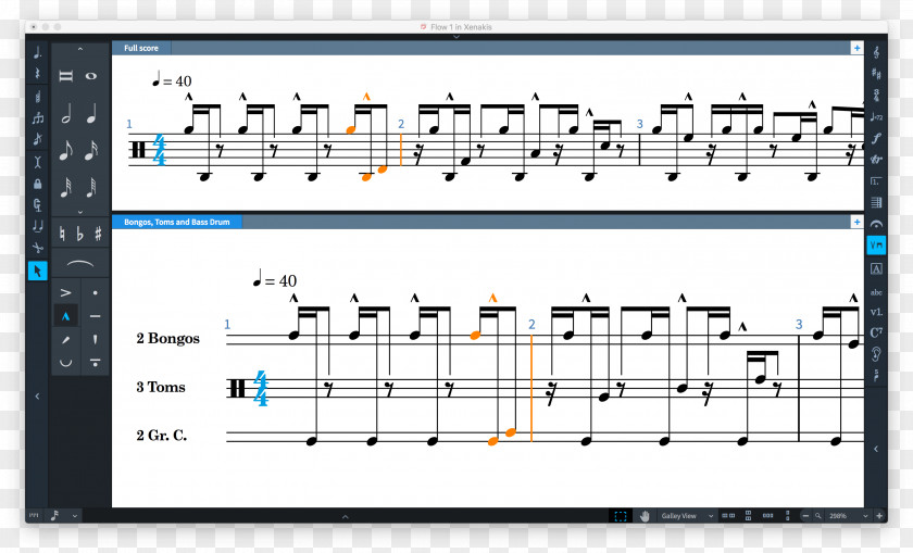 Drums Dorico Percussion Notation Musical Scorewriter PNG