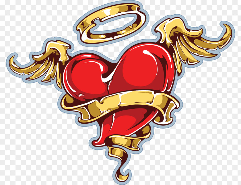 HEART WITH WINGS Vector Graphics Clip Art Illustration Royalty-free PNG