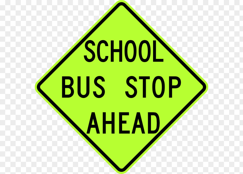 School Bus Clipart Traffic Stop Laws Sign PNG
