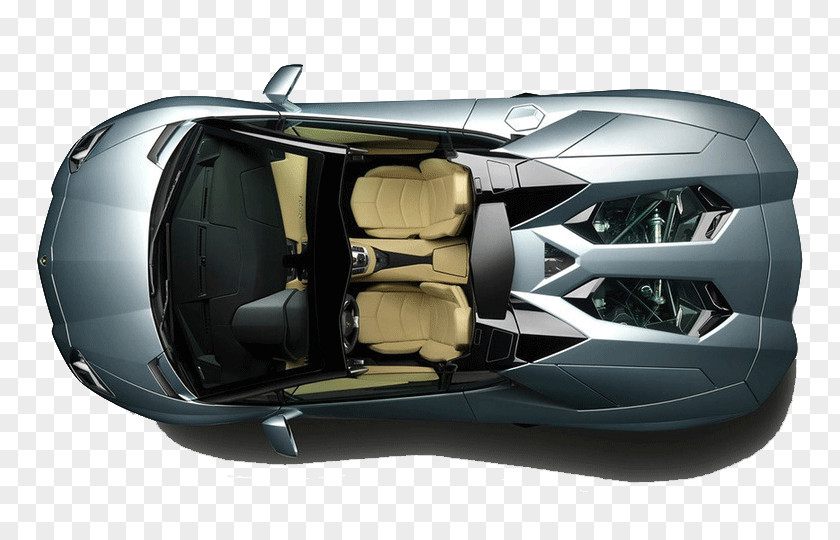 The Design Of Top View Car Lamborghini Aventador Sports Gallardo PNG