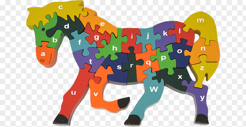 Wooden Baby Toys Horse Jigsaw Puzzles Alphabet Toy PNG