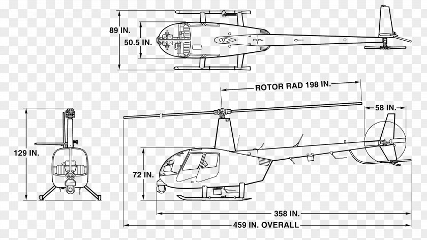 Helicopter Robinson R44 Rotor R22 R66 PNG