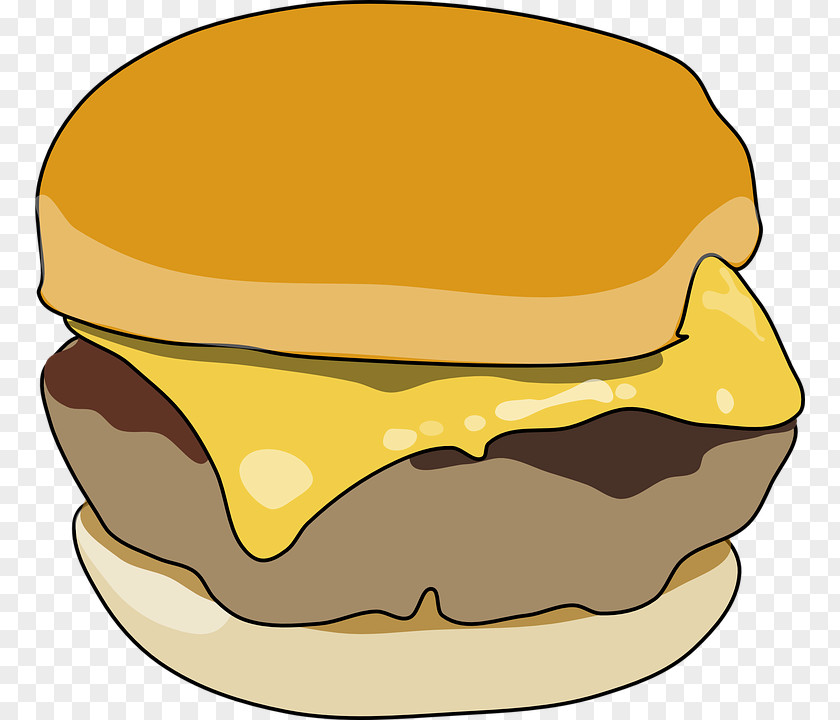 Junk Food Cheeseburger Hamburger Breakfast Sandwich Clip Art PNG