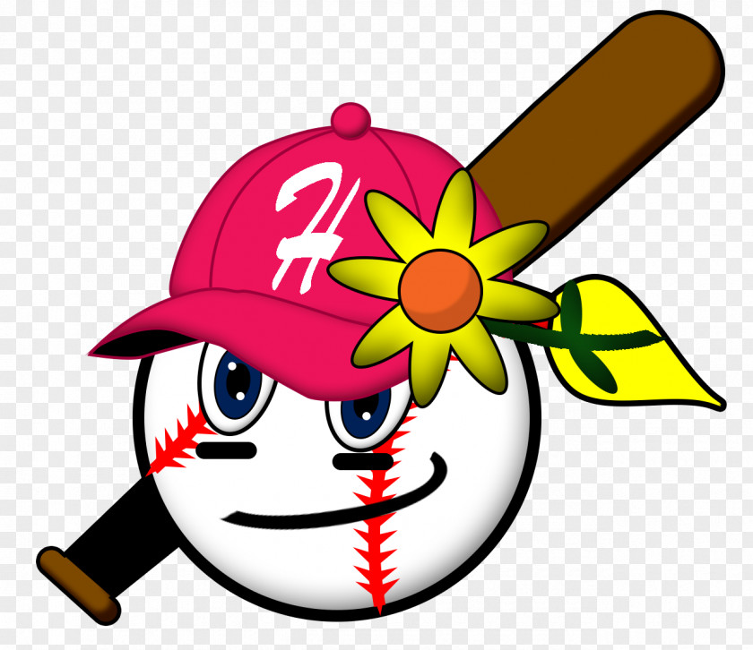 Simple Softball Logos Clip Art Flower Smiley Cartoon PNG