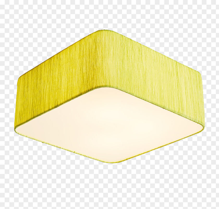 Square Ceiling Lamp Rectangle Yellow PNG