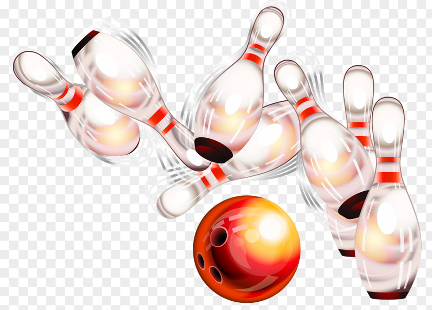 Cartoon Bowling Ball Pin Strike Nampa Bowl PNG