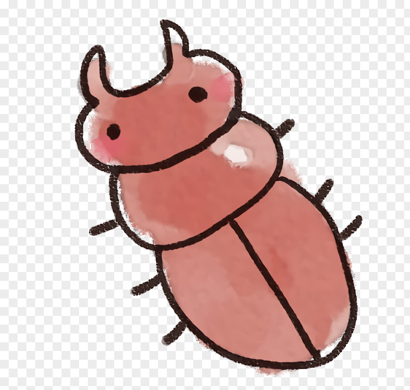 Insect Cartoon Pink Pest Stag Beetles PNG