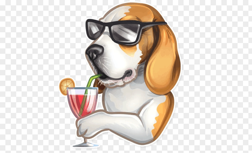 Puppy Beagle Telegram Sticker Como PNG
