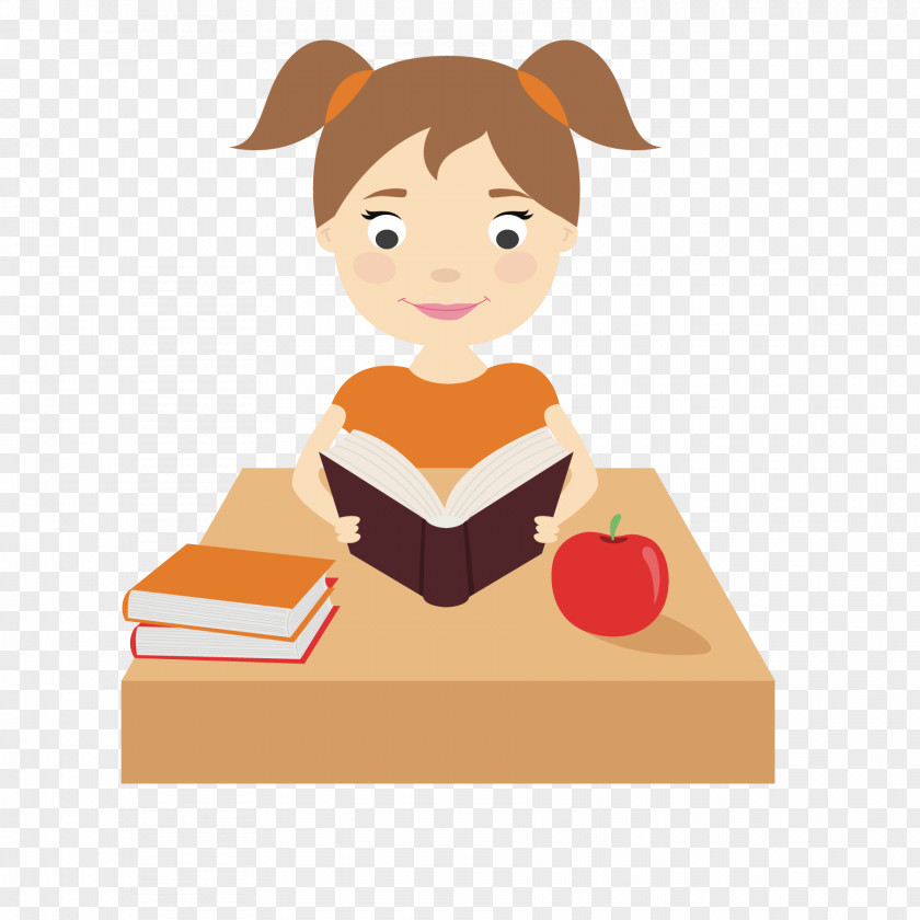 Reading Time Child Drawing Clip Art PNG