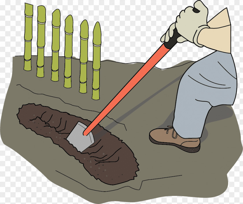 Shovel Digging Trench Clip Art PNG